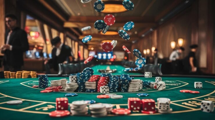 Auto Roulette table interface showing betting layout and countdown timer